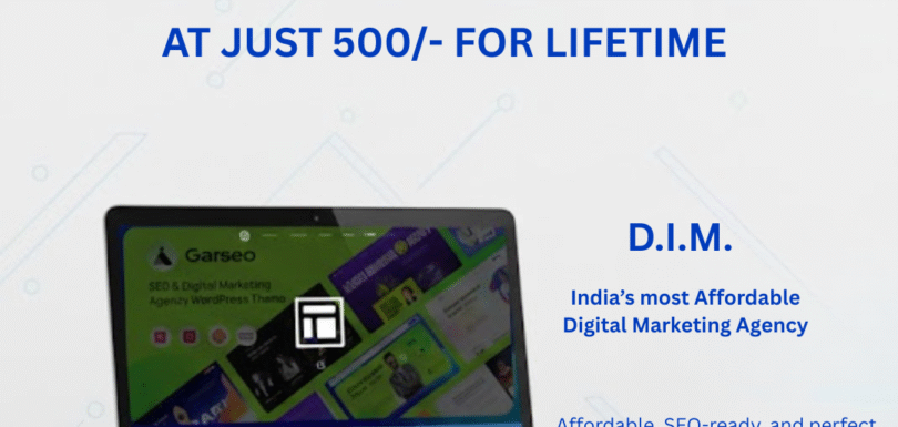 Garseo WordPress Theme at ₹500 – The Most Affordable Website Solution for Agencies