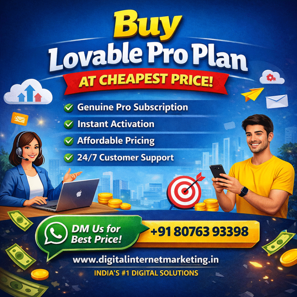 Buy Lovable Pro Plan at Cheapest Price – Digital Internet Marketing