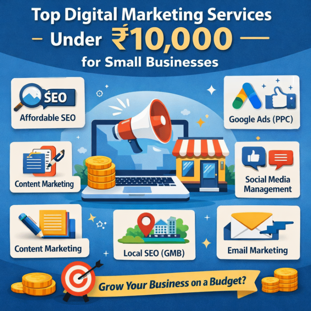 Top Digital Marketing Services Under ₹10,000 for Small Businesses in India