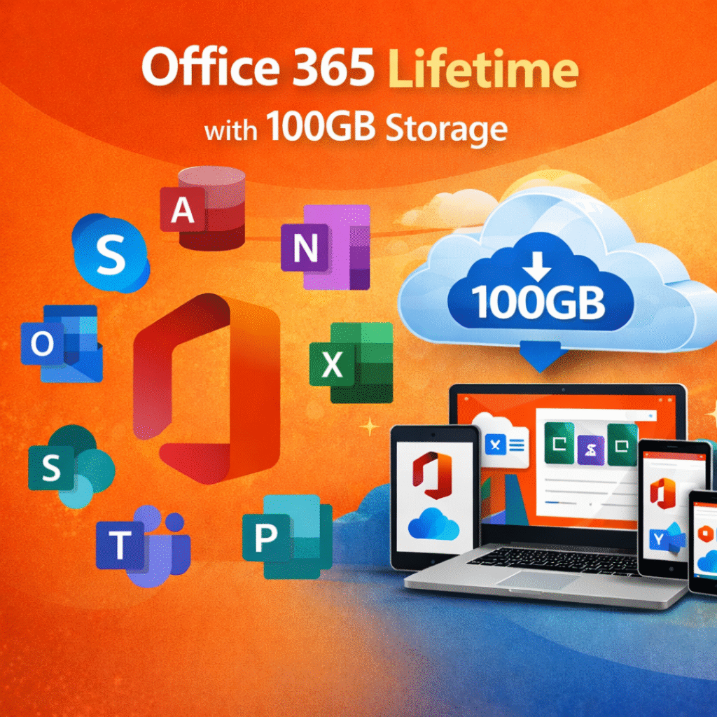 Get Microsoft Office 365 Lifetime with 100GB Storage – Complete Productivity Suite at Just ₹899